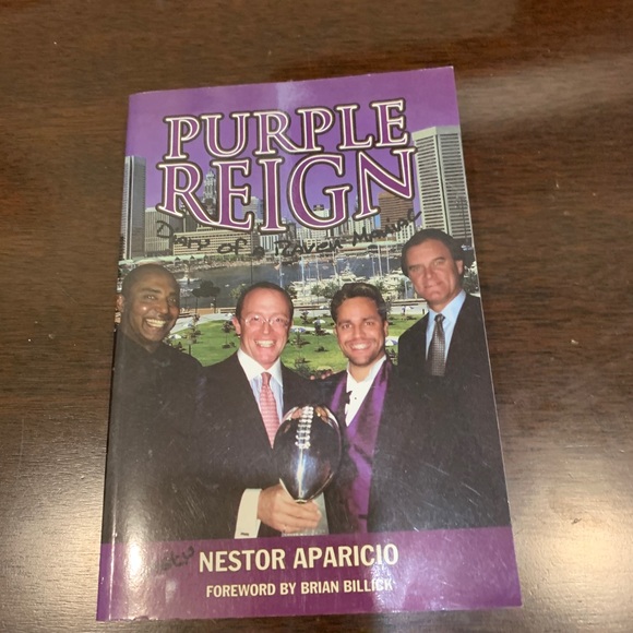 Signed Nestor Aparicio Purple Reign Balto Ravens